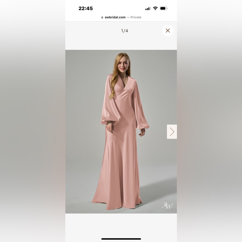 Elegant Pink Women's Sleepwear Gown